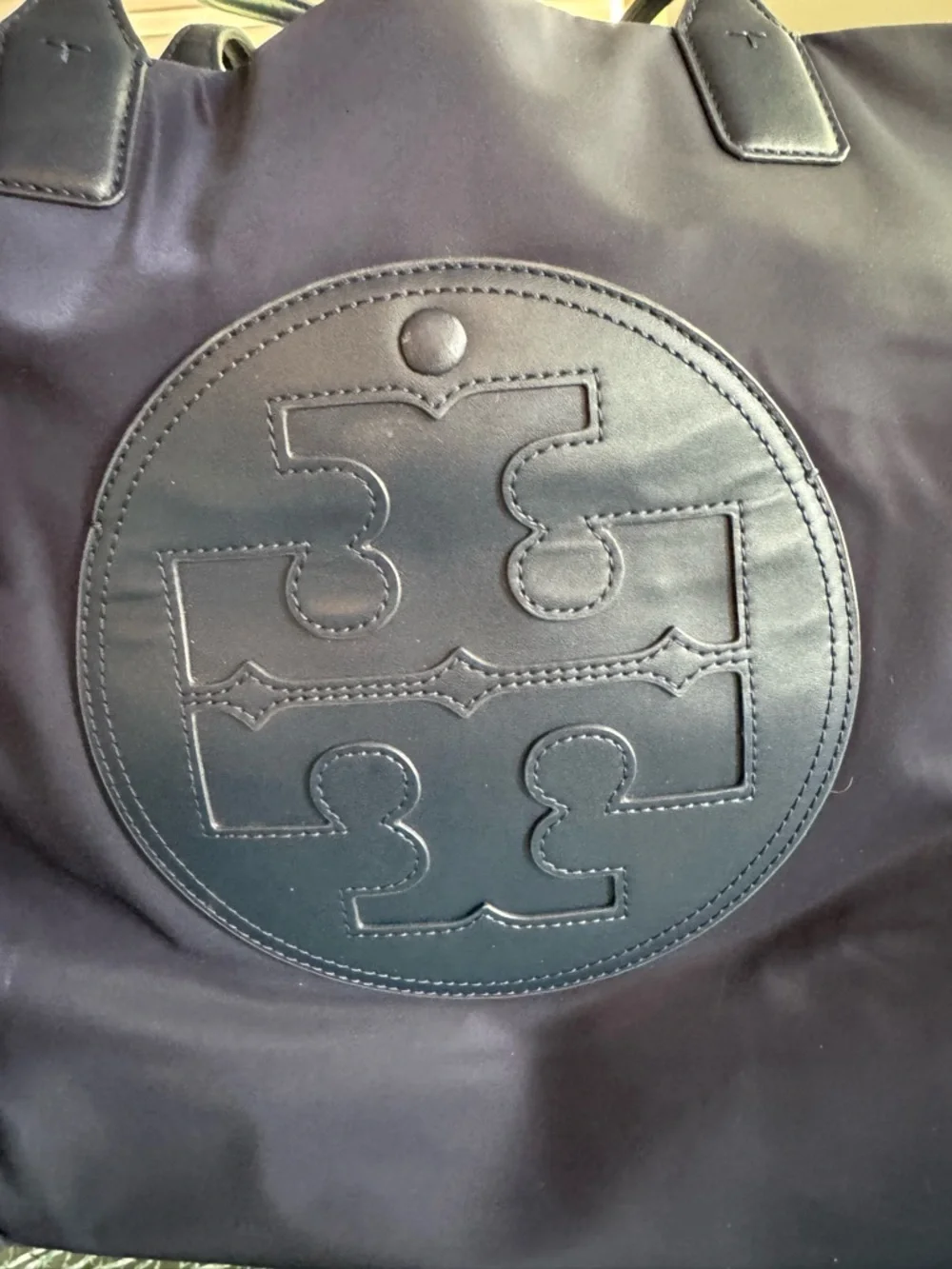Tory Burch Navy Reva Nylon Tote‎